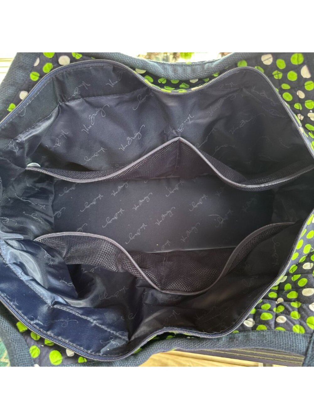 Vera Bradley Quilted Carryall Travel Bag in the "Lucky Dots" Limited Edition - Picture 15 of 16